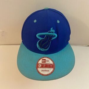 Miami heat hat 9fifty new era used hardwood
